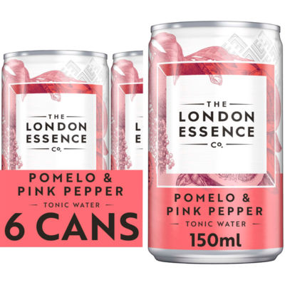 London Essence pomelo pink pepper tonic water 6x150ml cans, UK version