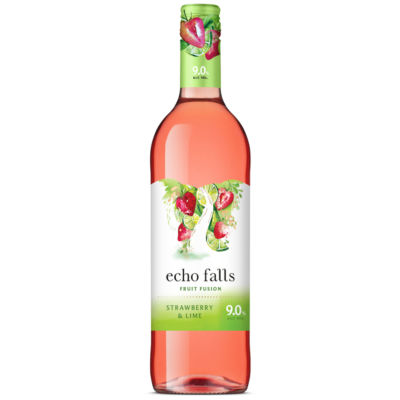 Echo Falls Strawberry & Lime fruit flavoured wine 75cl - British product