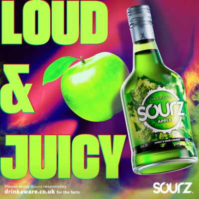 Sourz Apfel süßer & saurer Likör 70 cl