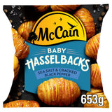 McCain Baby Hasselback Potatoes Salt & Pepper 653g, imported from the UK