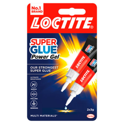Loctite Super Glue Power Gel Duo Multi-Purpose Adhesive Gel 3g