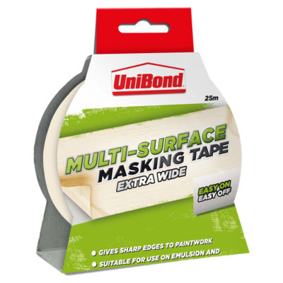 UniBond extra wide masking tape 25m (British brand)