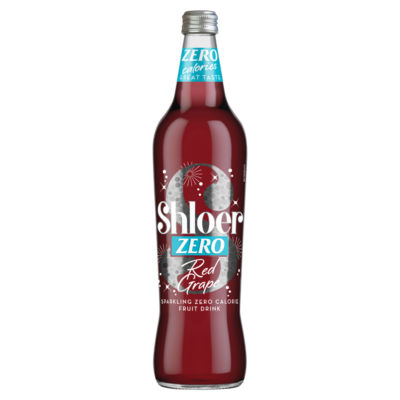 Shloer red grape sparkling zero calorie fruit drink 750ml (British brand)