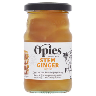 Opies stem ginger in syrup 280g, imported from the UK