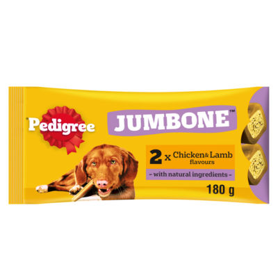 Pedigree JUMBONE Chicken and Lamb Medium Dog Treats 2 Chews