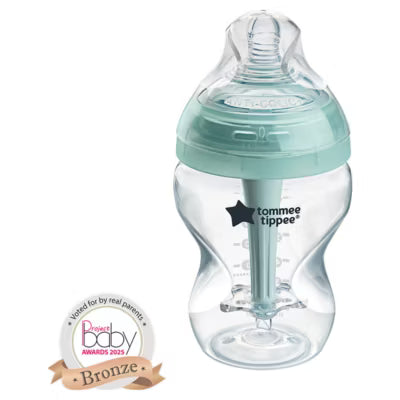 Tommee Tippee advanced anti-colic baby bottle with slow-flow breast-like teat 260ml (British brand)