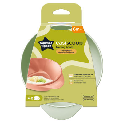Tommee Tippee Easiscoop baby feeding bowls (British brand)