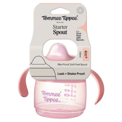 Tommee Tippee Starter Spout Cup Easy-Grip, Assorted Colours Baby Drinking Cup 150ml