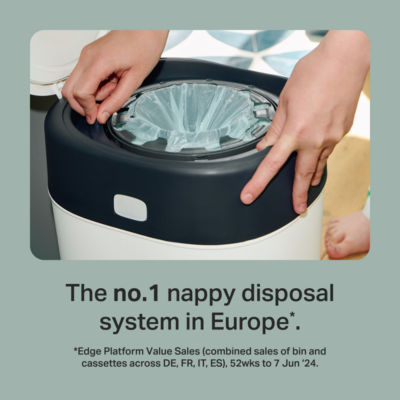 Tommee Tippee Sangenic Twist & Click Advanced nappy bin refill cassettes 3x pack (British brand)