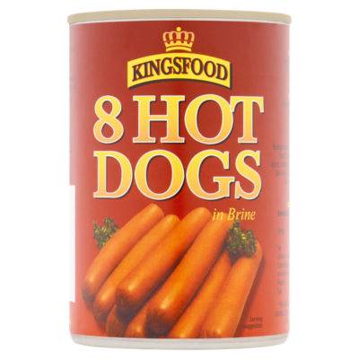 Kingsfood Hot Dogs in Brine 8 Pack 400g