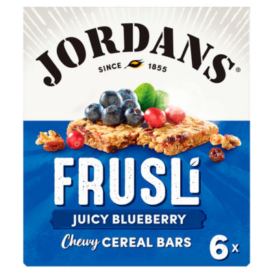 Jordans cereal bars juicy blueberries 6 x 30g (180g), UK version