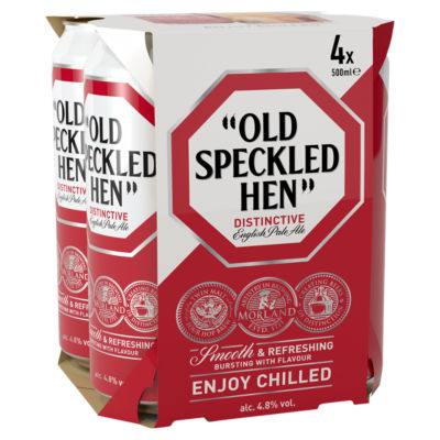 Old Speckled Hen English Pale Ale 4 x 500ml, imported from the UK