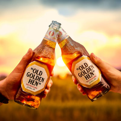 Old Golden Hen golden ale 500ml, imported from the UK