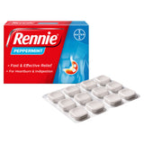 Rennie Peppermint heartburn relief chewable tablets 36 tablets, imported from the UK