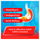 Rennie liquid heartburn relief mint flavour 150ml, imported from the UK