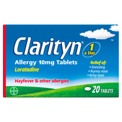 Clarityn Allergy 10mg tablets 20 tablets - British product