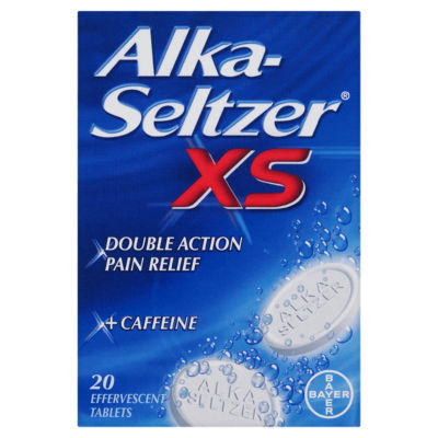 Alka-Seltzer XS Double Action Effervescent Tablets 20 - British product