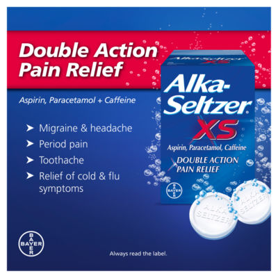Alka-Seltzer XS Double Action Effervescent Tablets 20 - British product