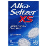 Alka-Seltzer XS Double Action Effervescent Tablets 20 - British product