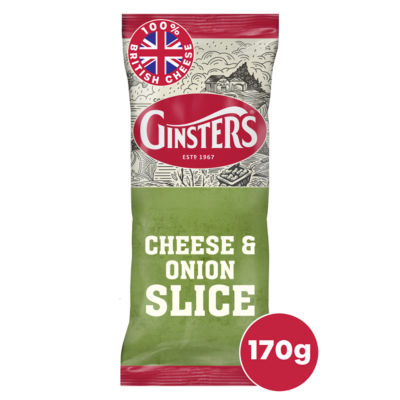 Ginsters cheese and onion pastry slice 170g, UK version