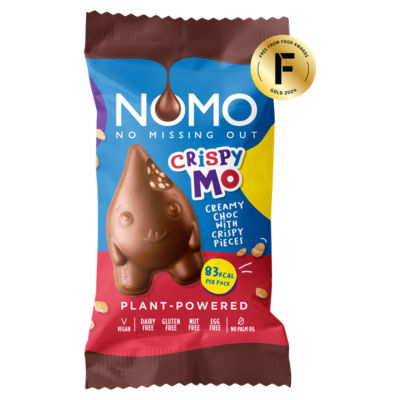 NOMO Crispy Mo Creamy Choc with Crispy Pieces Vegan Chocolate Bar 15g