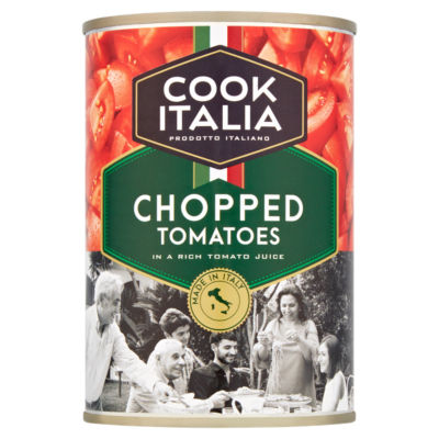 Cook Italia chopped tomatoes in rich tomato juice 400g - British product