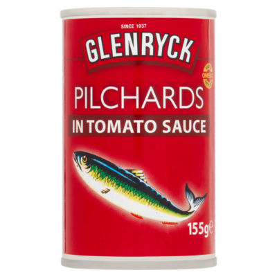 Glenryck Pilchards in Tomato Sauce Canned Fish 155g