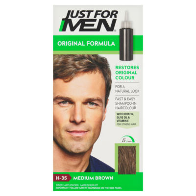 Just For Men Shampoo-in Haircolour in Medium Brown shade, UK version