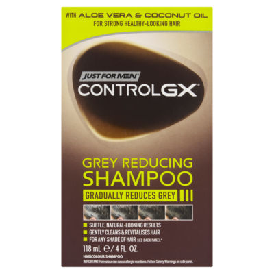 Just For Men ControlGX Grey Reducing Haircolour Shampoo 118ml, UK version