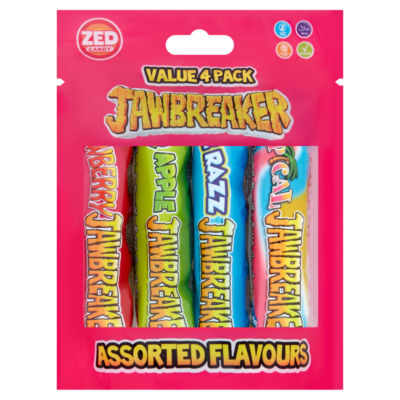 Zed Candy Jawbreakers Assorted Flavours Hard Sweets 132g