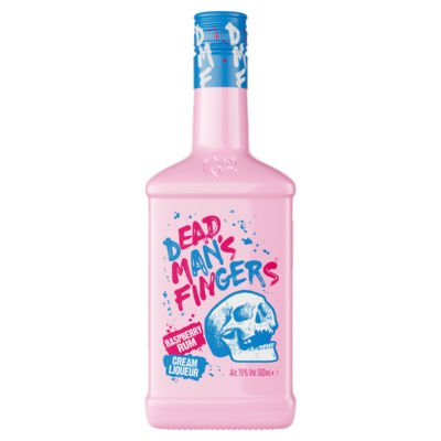 Dead Man's Fingers raspberry rum cream liqueur 500ml - British product