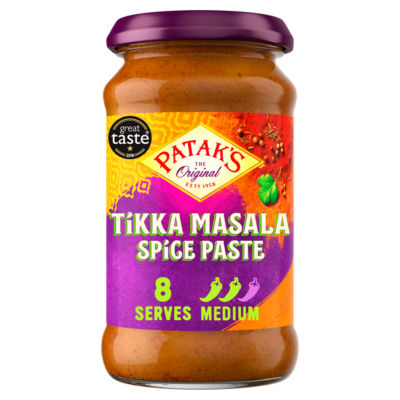 Patak's Tikka Masala Curry Paste 283g, imported from the UK