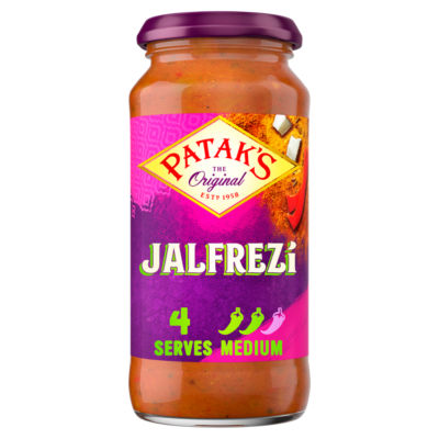 Patak's Jalfrezi Curry Sauce 450g, imported from the UK