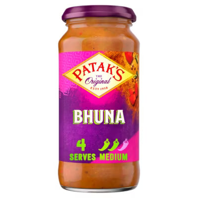 Patak's Bhuna curry sauce 450g, imported from the UK