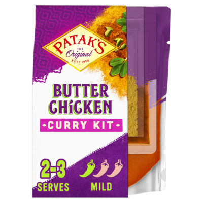 Patak's Butter Chicken Curry Sauce Kit 270g, imported from the UK