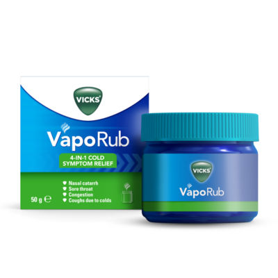 Vicks VapoRub cold remedy ointment 50g, imported from the UK