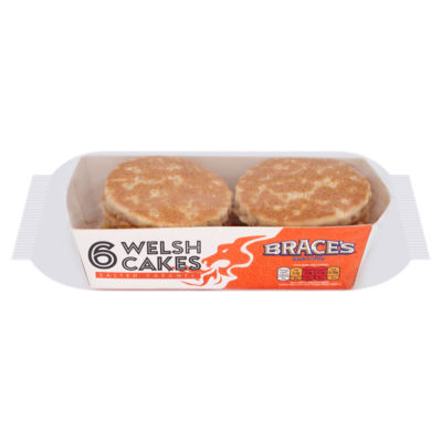 Braces Salted Caramel Welsh Cakes 6 Pack