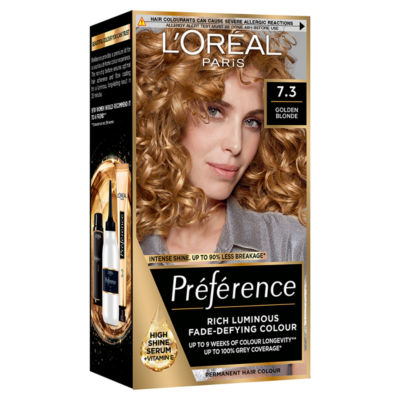 L'Oreal Preference Golden Blonde hair colour, UK version