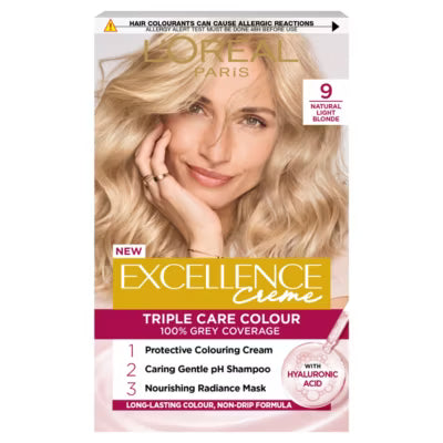 L'Oréal light blonde permanent hair colour, UK version