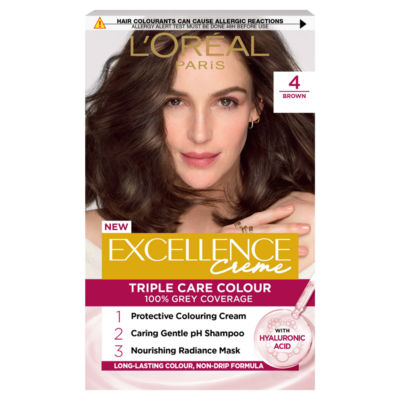 L'Oreal Excellence Crème 4 Brown hair colour, UK version