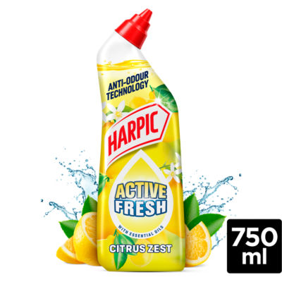 Harpic Citrus Zest toilet cleaning gel 750ml, UK version