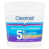 Clearasil multi-action 5-in-1 cleansing pads 65 pads - British product