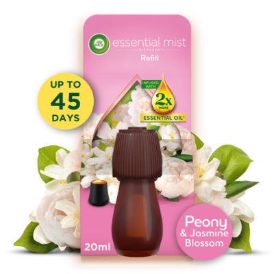 Air Wick Essential Mist Refill Peony & Jasmine Blossom 20ml - British product