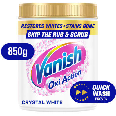 Vanish Crystal White stain remover powder 850g (British brand)