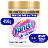 Vanish Crystal White Oxi Action stain remover powder 450g (British brand)