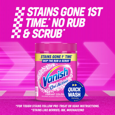 Vanish Gold Oxi Action stain remover powder 450g (British brand)