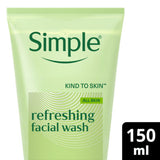 Simple refreshing facial wash 150 ml (British brand)
