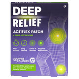 Deep Relief Actiflex drug free patches 4 pack - British product