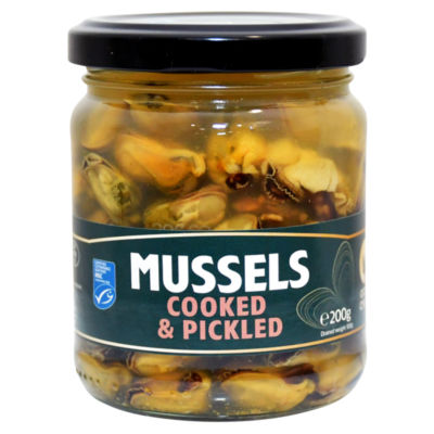 Ocean Crown Cooked & Pickled Mussels Seafood 200g