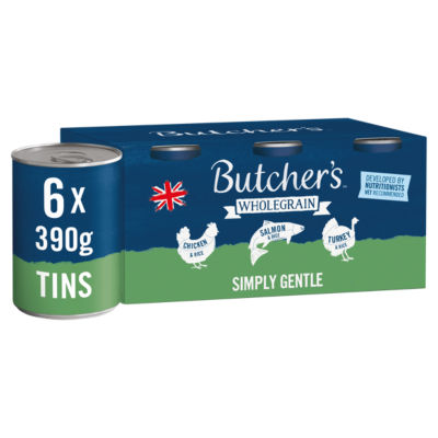 Butcher's gentle wet dog food 6x390g multipack - British product
